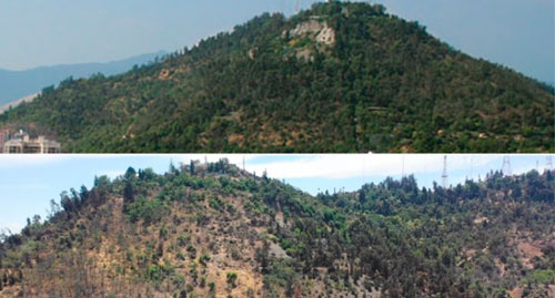 Cerro San Cristóbal y el cambio en 10 años